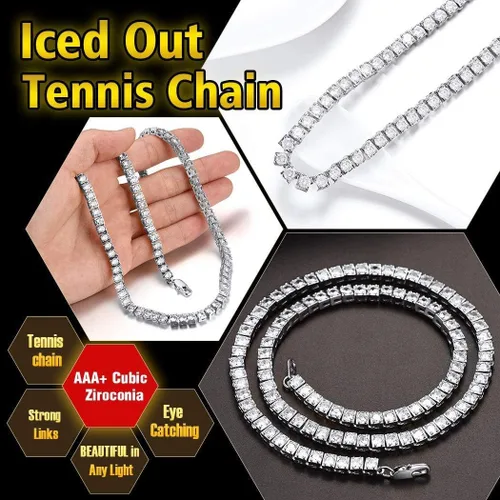Vista 6 de U7 Iced Out Pendant Mens Hip Hop Jewelry Platinum18K Gold Plated Lab Diamond Bubble Letter Necklaces Custom Number Chain Intials Name Necklaces