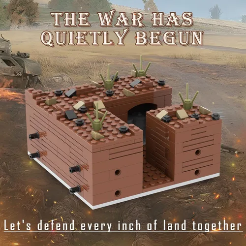 Vista 7 de WW2 Weapons Depot - Juego de bloques de construcción militares (252 piezas) para construir diferentes edificios militares de combate
