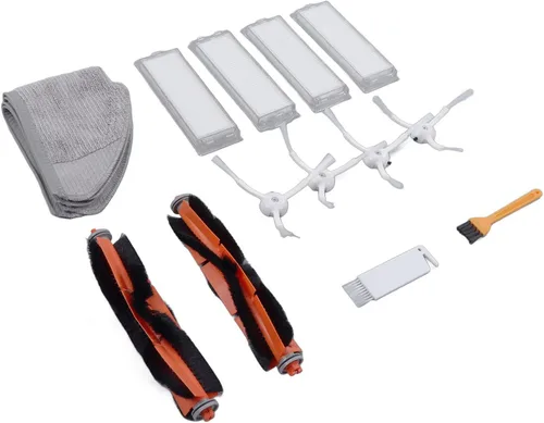 Vista 8 de Qiilu Kit de cepillo de repuesto para trapeador de aspirador robot 2 Lite 2 MJSTL MJST1S, 16 piezas, material ABS