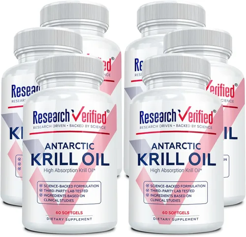 Vista 9 de Research Verified Aceite de krill antártico de 2000 mg – Apoya la función cardíaca, aumenta la cognición – Certificado MSC – de origen sostenible