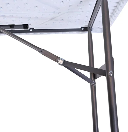 Vista 5 de Realspace® Mesa plegable de plástico moldeado, 4'W, platino