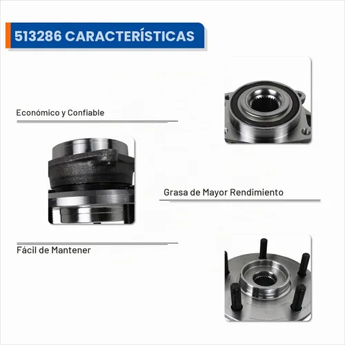 Vista 5 de PAROD 513286 Conjunto de cubo de cojinete de rueda delantera compatible con Dodge Journey 2009-2017, Ram ProMaster 1500, 2500, 3500 5Lugs con ABS