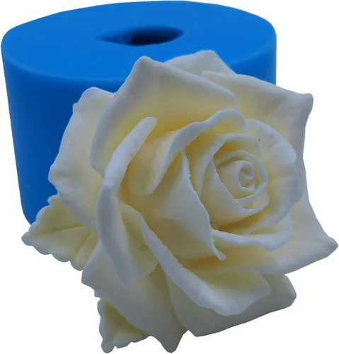 Vista 17 de Molde de silicona de flor de rosa 3D, moldes de flores epoxi, decoración de manualidades, molde de cera de vela, molde de silicona para pastel