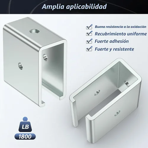 Vista 3 de SKTREX Conector de canal de puntal extendido para montaje en canal de puntal de 1-5/8" de ancho y 1-5/8" de altura