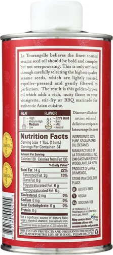 Vista 2 de La Tourangelle Aceite de Sésamo Tostado- 16.9 fl oz - 2 piezas