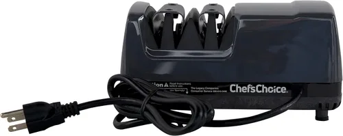 Vista 6 de Chef'sChoice - Afiladores de cuchillos eléctricos profesionales Sharp-N-Hone con abrasivos 100% de diamante y guías de ángulo de precisión