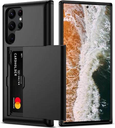 Vista 30 de Nvollnoe Funda para Samsung S23 con tarjetero 5G de 6.1 pulgadas, delgada, de doble capa, resistente, protector para Galaxy S23, funda con ranura