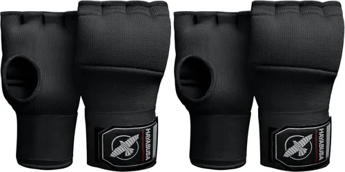 Vista 10 de Hayabusa Guantes de mano de gel rápido para boxeo Negro