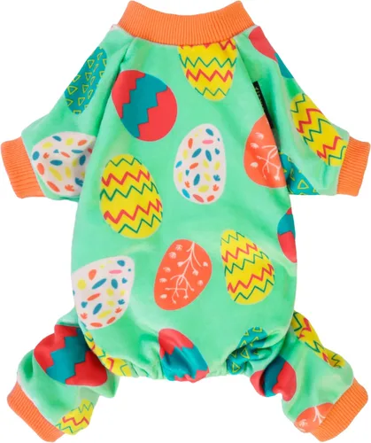 Vista 18 de Fitwarm Pijama de béisbol de forro polar para perro, ropa acogedora de invierno para perros pequeños, niños y niñas, mameluco divertido