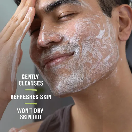 Vista 3 de Every Man Jack Jabón facial hidratante para hombres con ácido hialurónico y niacinamida, elimina suavemente la suciedad y el aceite, revive la piel