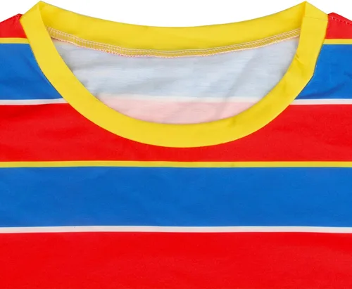 Vista 6 de HORNIGHT Camiseta de Bert Ernie para hombre, multicolor, a rayas, manga larga, disfraz de Halloween y cosplay