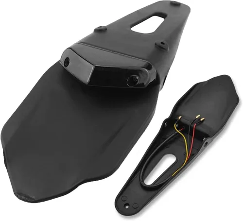 Vista 9 de 1 luz trasera de motocicleta con borde de guardabarros trasero cortado, luz de freno LED, luz de freno para placa de matrícula XL 883N 1200N XL1200V