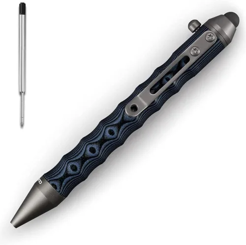 Vista 8 de Cool Hand 4.5 '' G10 EDC Bolígrafo de tinta recargable Bolt Action Gris/Negro