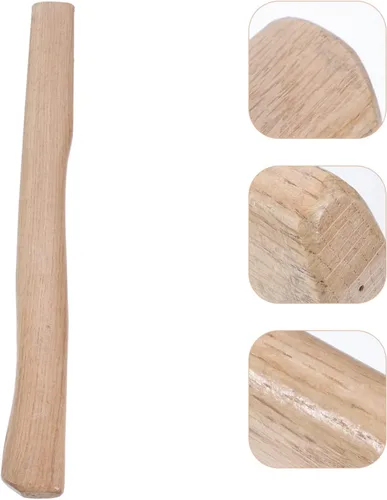 Vista 7 de Angoily 1 Unidades de mango de repuesto mango de madera hacha de carpintería con cuñas martillo agarre hacha accesorio 19.7 in camping
