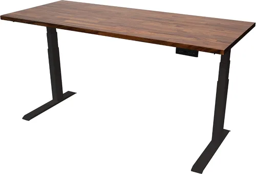 Vista 12 de Stand Up Desk Store Escritorio eléctrico de altura ajustable con parte superior de madera maciza con memoria programable