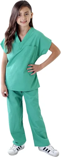 Vista 7 de Conjunto de ropa quirúrgica para niños, súper suave, conjunto médico para niños