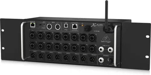 Vista 3 de Mezcladora digital de 18 canales y 12 bus Behringer X AIR XR18 para tablets iPad/Android con 16 preamplificadores programables Midas, módulo Wifi