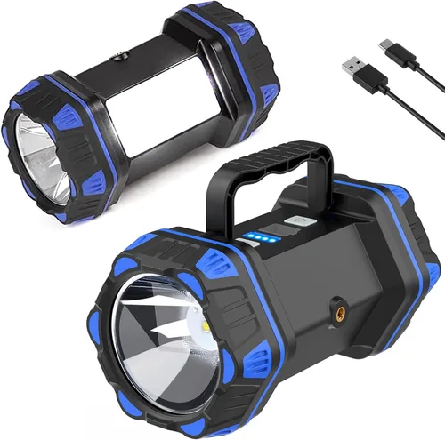 Vista 11 de Linterna de camping LED recargable, linterna de campamento de 1500 lm, 8 modos de luz, luces de campamento de capacidad 4800, luz de flash brillante