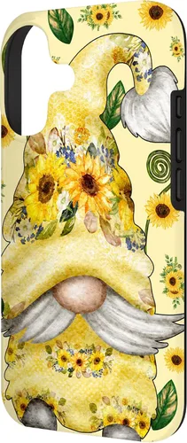 Vista 2 de Unique Sunflower Gnome for Spring and Summer Cute Pattern Case for iPhone 17