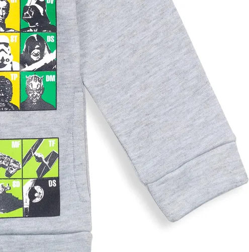 Vista 6 de STAR WARS Sudadera con capucha de forro polar para niños