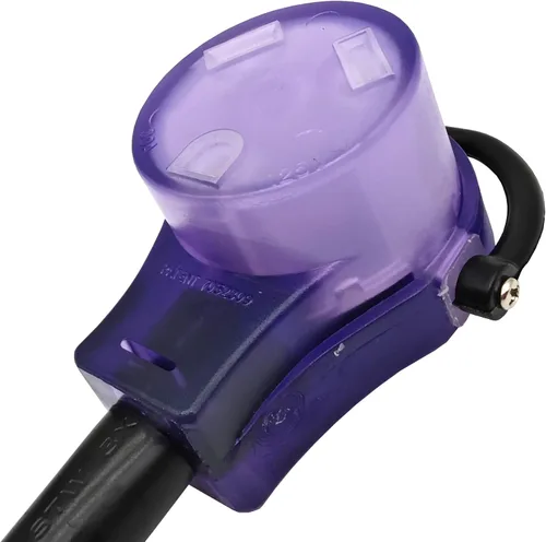 Vista 3 de Parkworld 78820 Cable adaptador de corriente alterna NEMA 6-50P macho a TT-30R RV 30A tomacorriente, 125 voltios 1.5 pies