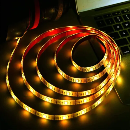 Vista 4 de Tira de luces LED USB de 3.28 pies, luces de cuerda LED USB con control remoto de 24 teclas, decoración de interiores DIY