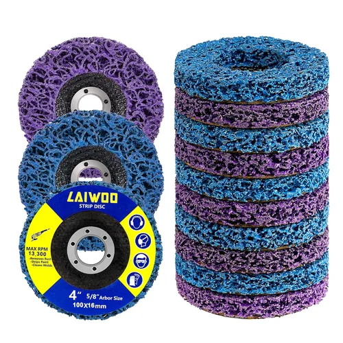 Vista 9 de Paquete de 10 discos de desbaste removedores de óxido, rueda de desbaste para amoladora angular, rueda de desbaste de pintura, discos abrasivos