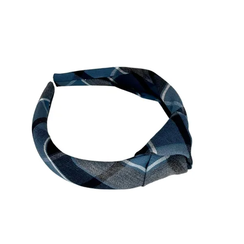 Vista 26 de Diadema anudada de 1.25 pulgadas, uniforme escolar, a cuadros, acolchada, con nudo en la parte superior, diadema de uniforme (cuadros 120)