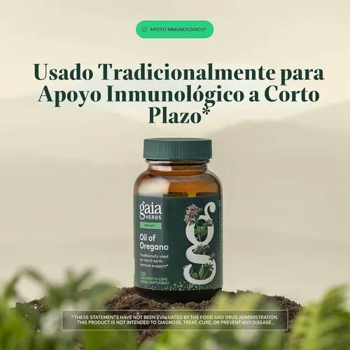 Vista 3 de 120 Fitocápsulas líquidas de aceite de orégano Gaia Herbs, GH-99625, 1, 1