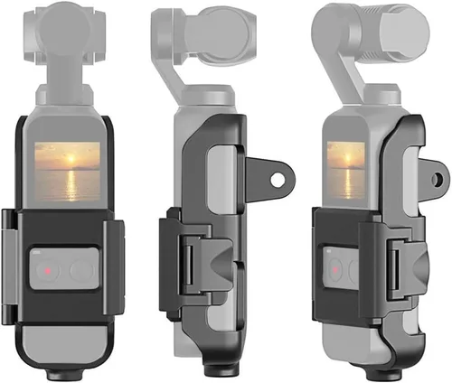 Vista 7 de Carcasa estabilizadora de cámara, carcasa protectora, kit de marco de soporte para tornillo de 1/4 compatible con DJI OSMO Pocket/Pocket 2 para osmo