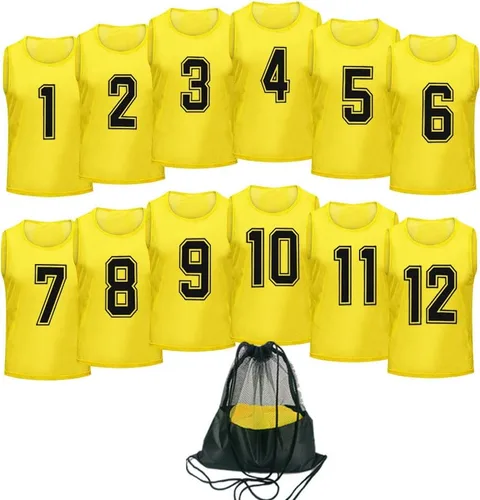 Vista 8 de Camiseta de baloncesto,Pinnies Adulto,Chalecos Scrimmage para niños Equipo de entrenamiento de fútbol Lightweigth Soccer Activity Pennies Training