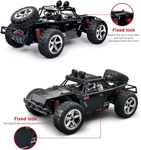 Vista 3 de Coche RC a escala 1:12 Desert Buggy de alta velocidad 30 MPH+4x4 Autos de carreras rápidas RTR Racing 4WD Energía eléctrica 2.4 GHz Radio Control