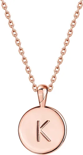 Vista 83 de PAVOI - Collar con dije de letra inicial chapado en oro de 14 quilates para mujer Collar con inicial alfabética de oro