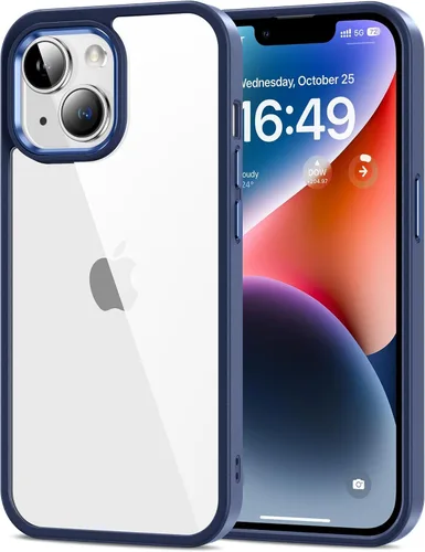 Vista 100 de HOOMIL Funda para iPhone 7 Plus/iPhone 8 Plus de 5.5 pulgadas, no amarillea, protección contra caídas, cubierta trasera dura transparente Negro