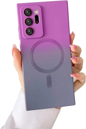 Vista 4 de Doowear Funda magnética para Galaxy Note 20 Ultra (compatible con cargador Magsafe), inalámbrico, antiarañazos, a prueba de golpes, protección