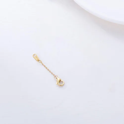 Vista 2 de Extensor de collar de oro real de 10 quilates y 14 quilates de 11.522.5345 pulgadas, cadena extensora de collar y pulsera, cadena extensora de oro