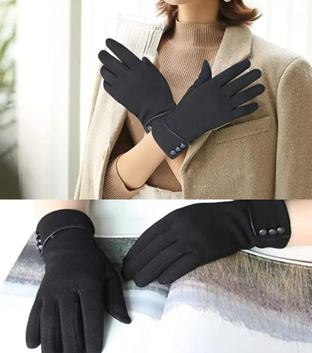 Vista 28 de Tomily - Guantes de forro polar para mujer con pantalla táctil