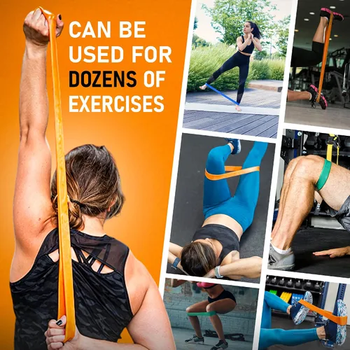 Vista 4 de Pure Band - Bandas de resistencia profesionales sin látex para entrenamiento, estiramiento, rehabilitación y terapia física, bandas elásticas