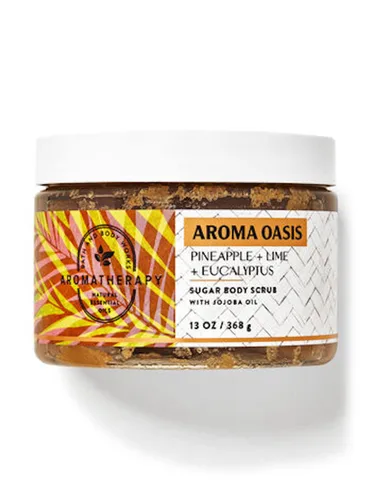 Vista 2 de Bath & Body Works Exfoliante corporal de eucalipto para aliviar el estrés y el estrés, 13 onzas