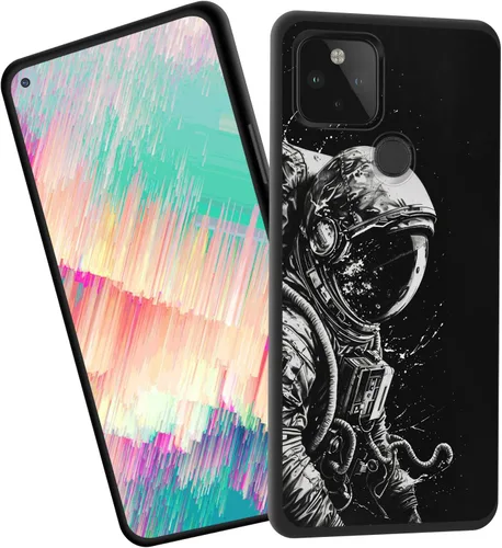 Vista 36 de Funda delgada para Google Pixel 4 XL, funda delgada de silicona de TPU suave a prueba de golpes para Google Pixel 4 XL, astronauta Galaxy