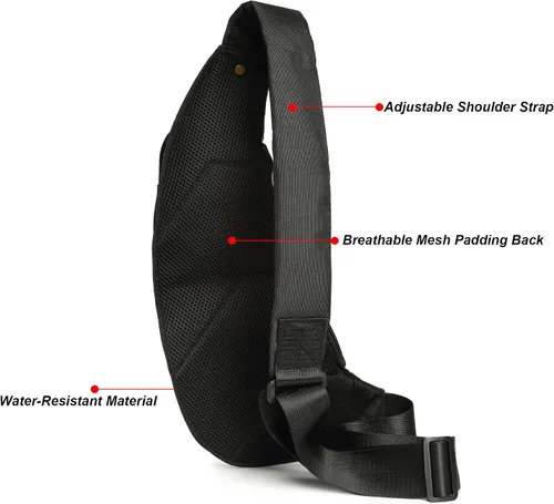 Vista 39 de Nicgid Sling Bag - Mochila bandolera para hombre), LYSB01NH075BJ-SPRTSEQIP