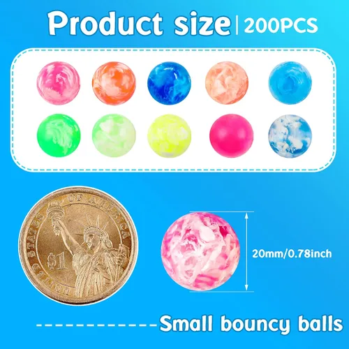 Vista 2 de Sumind 200 bolas hinchables a granel para niños pequeños premios