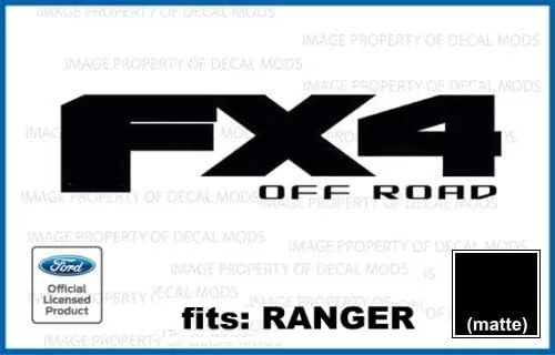 Vista 19 de FX4 Offroad - Calcomanías adhesivas naranjas para Ford Ranger troqueladas (2019-2020) - CO_Solid (juego de 2) con licencia