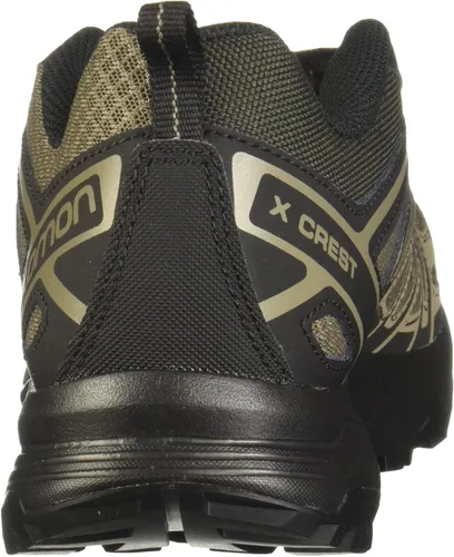 Vista 3 de Salomon Zapatos de senderismo X Crest para hombre negro marrón DM US
