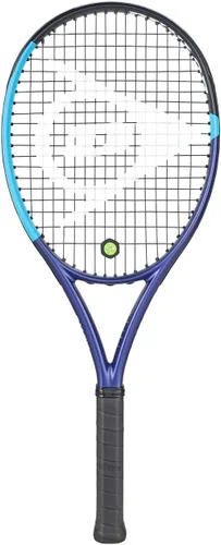Vista 2 de Dunlop Sports FX Team 100 - Raqueta de tenis pre-encordada, azul/negro V26, tamaño de agarre 4 1/8