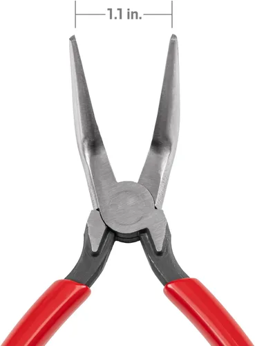 Vista 5 de TEKTON Alicates de punta larga de mandíbula lisa doblada de 70 grados de 6 pulgadas PGF15406