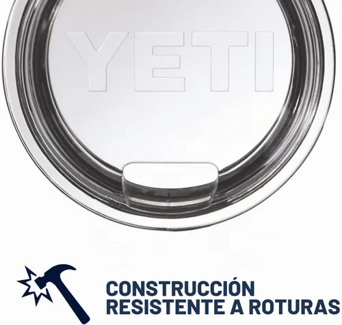 Vista 5 de Taza YETI Rambler de 14 onzas, de acero inoxidable, con aislamiento al vacío y tapa estándar Arcilla