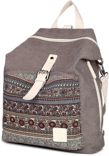Vista 9 de Mochila casual y moderna para mujeres, ligera, con correas para los hombros, ideal como bolsa de viaje o mochila para el uso diario