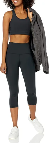 Vista 4 de Tienda Essentials Leggings capri de tiro alto para mujer