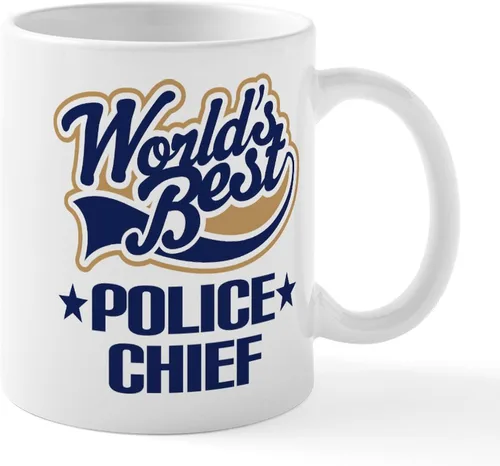 Vista 46 de CafePress Taza de café de cerámica de 11 oz (11.0 fl oz) de Police Mom